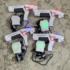 Laser X Revolution Four Player Laser Tag Blasters Read Description AS-IS